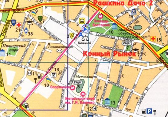 Схема рекламної площини за адресою Восстания пл. - Броненосца Потемкина ул.