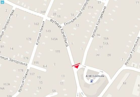 Схема рекламной плоскости по адресу Качельная ул. (АЗС)