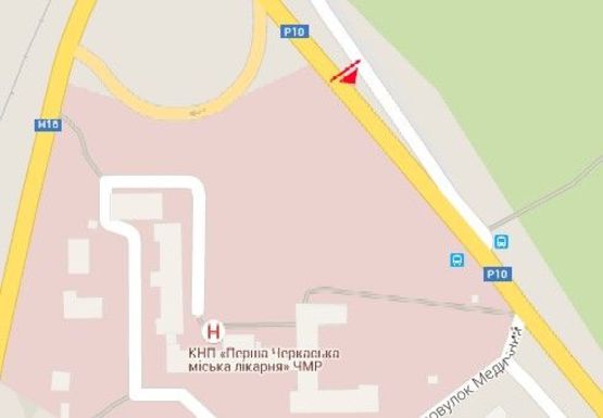 Схема рекламной плоскости по адресу Дахновская ул. - Золотоношское шосе