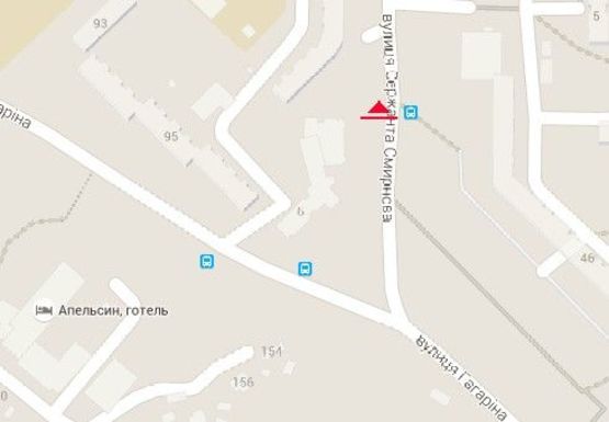 Схема рекламной плоскости по адресу Сержанта Смирнова ул.