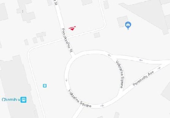 Схема рекламної площини за адресою Победы пр., 4