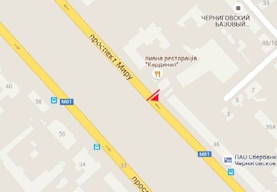 Схема рекламной плоскости по адресу Мира пр., 39, Аптека