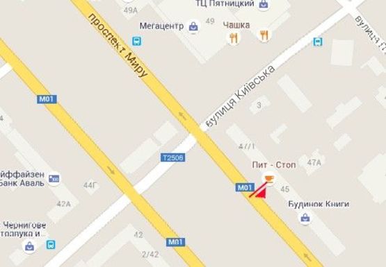 Схема рекламной плоскости по адресу Мира пр., 47, магазин Арго