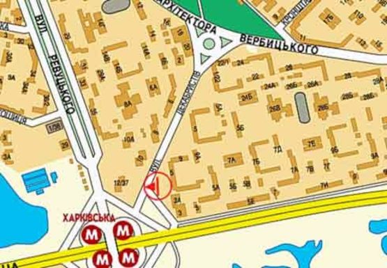 Схема рекламной плоскости по адресу Декабристов ул., 9