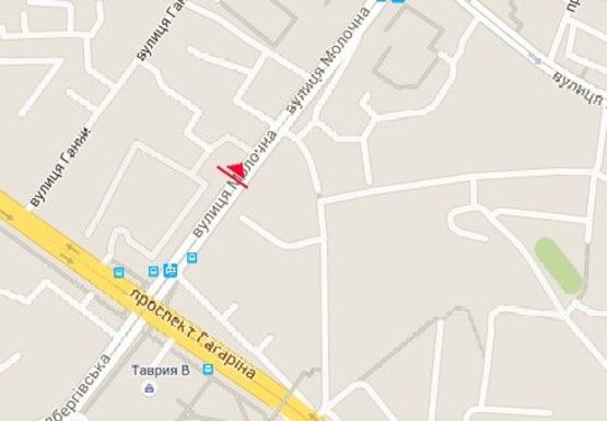 Схема рекламной плоскости по адресу Молочная ул., 38