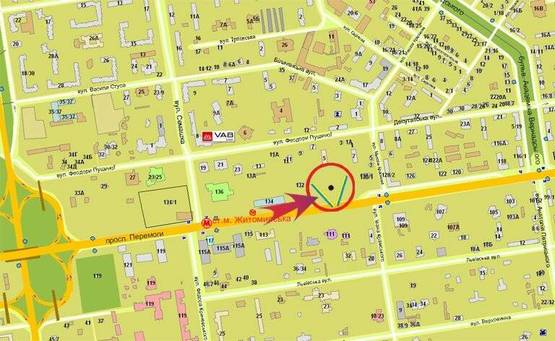 Схема рекламной плоскости по адресу пр-т Победы 132 (В) в центр