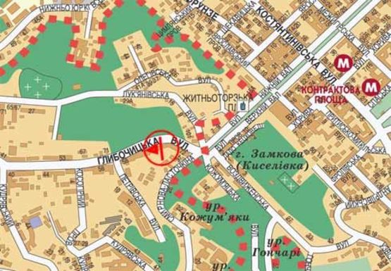 Схема рекламной плоскости по адресу Глубочицкая ул., 58