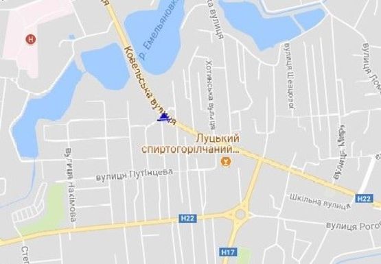 Схема рекламной плоскости по адресу Ковельская ул., 85 - Матросова ул.