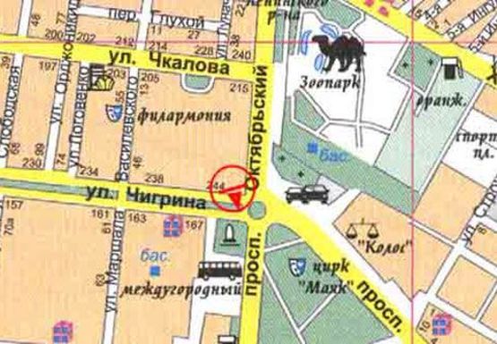 Схема рекламной плоскости по адресу Богоявленский пр. - Пограничная ул. (кольцо)