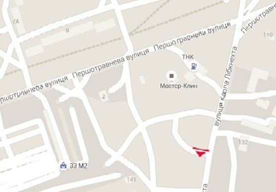 Схема рекламной плоскости по адресу Карла Либкнехта ул., АЗС "УкрТатНафта"