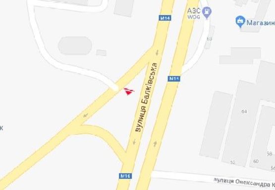 Схема рекламної площини за адресою Балковская ул., 56