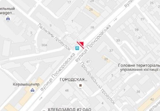 Схема рекламної площини за адресою Прохоровская ул., 28