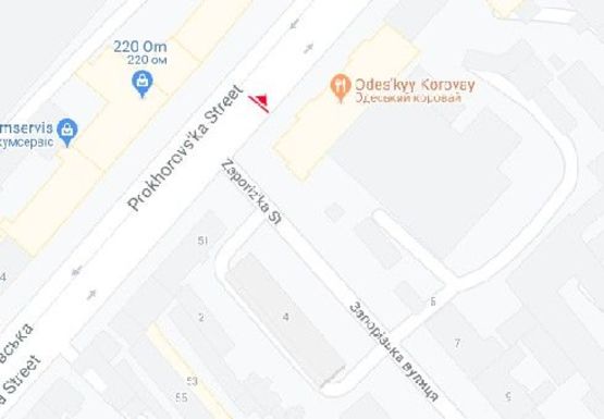 Схема рекламної площини за адресою Прохоровская ул., 47