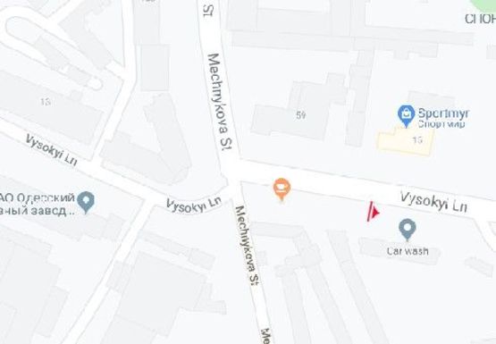 Схема рекламної площини за адресою Высокий пер., 24