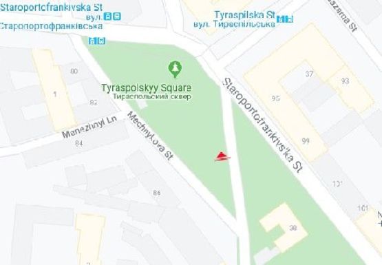 Схема рекламної площини за адресою Мечникова ул. - ул. Разумовская