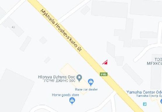 Схема рекламной плоскости по адресу Грушевского Михаила ул., 41