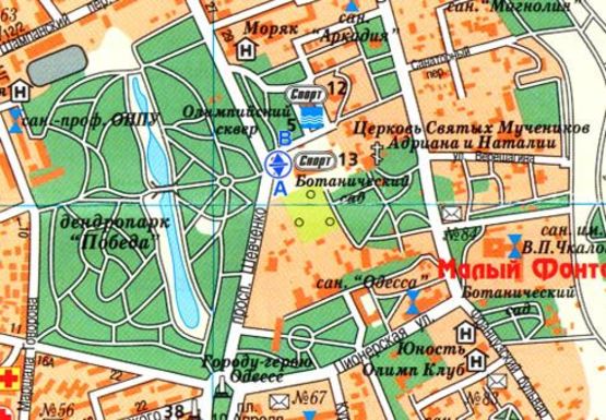 Схема рекламной плоскости по адресу Шевченко пр., 31-Б,  Дворец Спорта