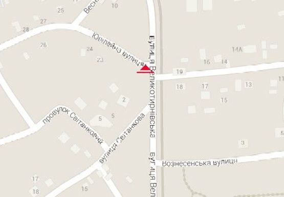 Схема рекламной плоскости по адресу Великотырновская ул. - Свитанкова ул.