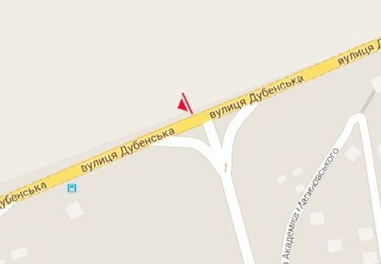 Схема рекламной плоскости по адресу Дубенская ул. - Гашека ул.