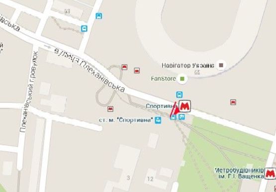 Схема рекламной плоскости по адресу Плехановская ул. - Плехановский пер. в центр (остановка)