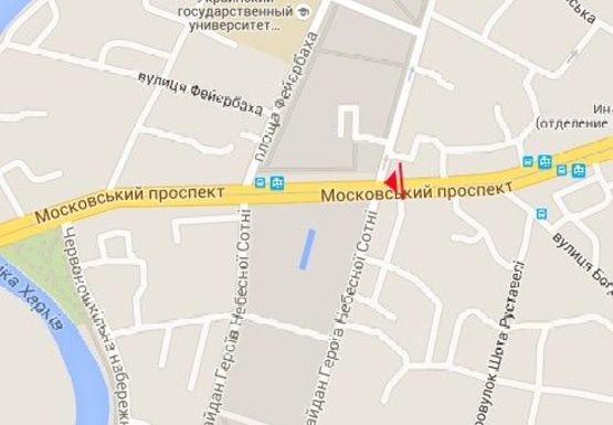 Схема рекламної площини за адресою Московский пр., 47