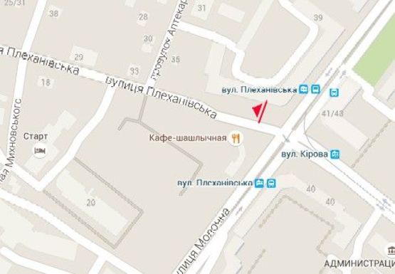 Схема рекламной плоскости по адресу Плехановская ул., 39а