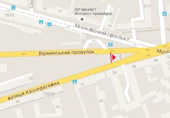 Схема рекламної площини за адресою Армянский пер.