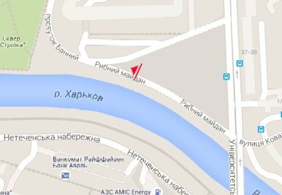 Схема рекламної площини за адресою Рыбная пл.