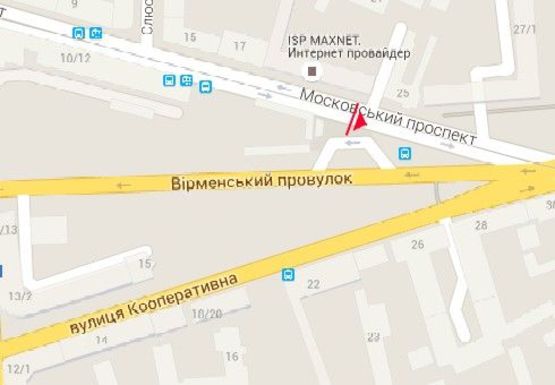 Схема рекламної площини за адресою Московский пр. - Армянский пер.