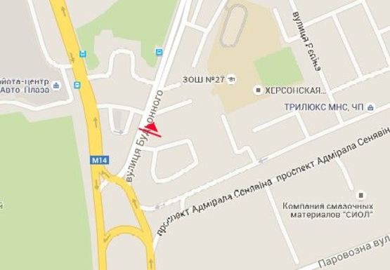 Схема рекламной плоскости по адресу Полковника Кедровского ул., 4 (р-н Автовокзала)