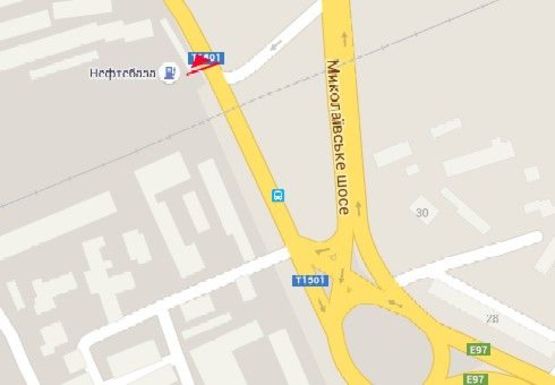 Схема рекламной плоскости по адресу Нефтяников ул.