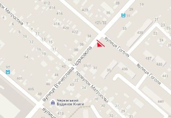 Схема рекламной плоскости по адресу Черновола ул. - Гоголя ул.