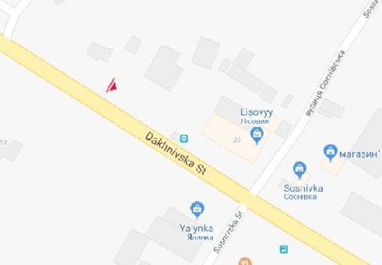 Схема рекламной плоскости по адресу Дахновская ул., 23