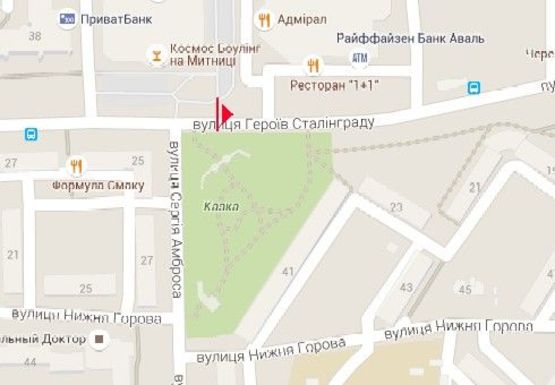 Схема рекламной плоскости по адресу Героев Сталинграда ул. , ТЦ "Днепроплаза" (BackLit)