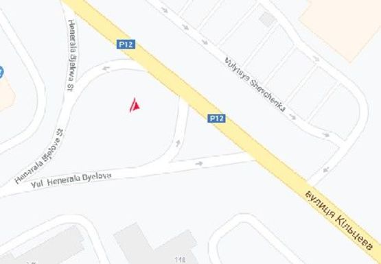 Схема рекламной плоскости по адресу Генерала Белова ул. - Кольцевая ул.