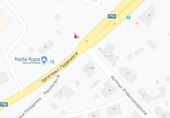 Схема рекламной плоскости по адресу Победы пр., 64