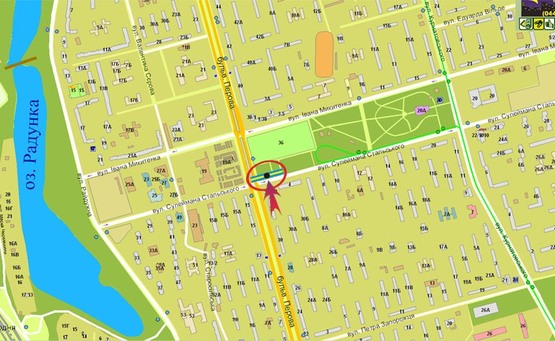 Схема рекламной плоскости по адресу б-р Перова 36/рынок автозапчастей/ТРЦ Квадрат (А1) призма