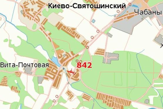 Схема рекламної площини за адресою Київ - Одеса, 09 км+550м від Києва (справа в напр. Одессы; 200 м до АЗС "Лукойл")
