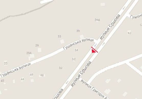 Схема рекламной плоскости по адресу Ершова ул., разделитель (1)