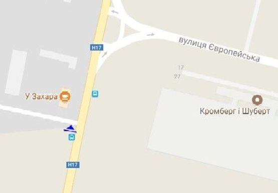 Схема рекламной плоскости по адресу Львовская ул., возле Автодора