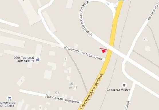 Схема рекламной плоскости по адресу Киверцовская ул., перед мостом, возле ЖБК