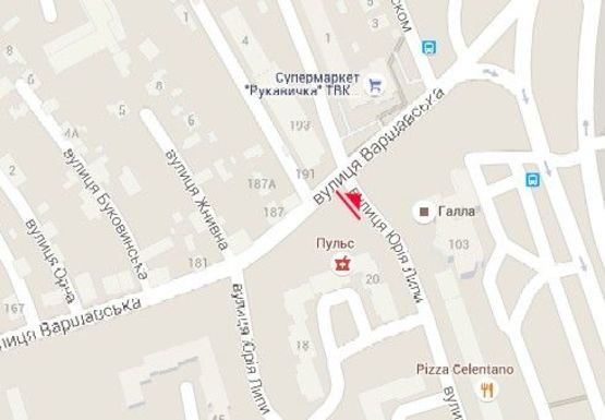 Схема рекламной плоскости по адресу Юрия Липы ул., 20