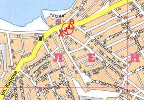 Схема рекламної площини за адресою Троицкая ул., 90 - завод Велам