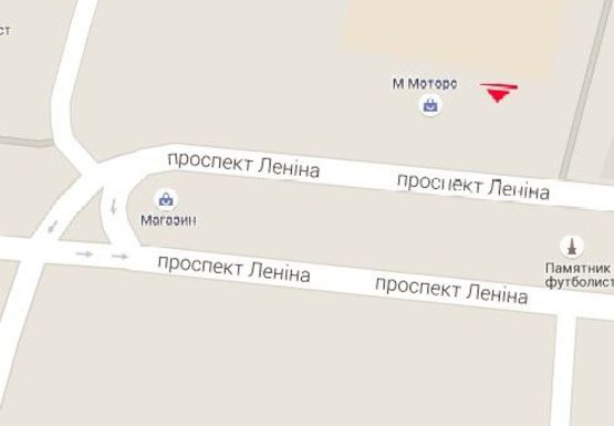 Схема рекламної площини за адресою Центральный пр. - Центральный городской стадион 1-ый