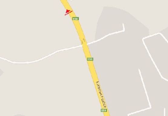 Схема рекламної площини за адресою Киевская трасса - въезд  4