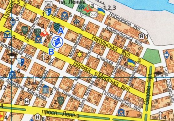 Схема рекламної площини за адресою Соборная ул.