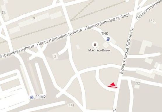 Схема рекламной плоскости по адресу Карла Либкнехта ул., АЗС "УкрТатНафта"