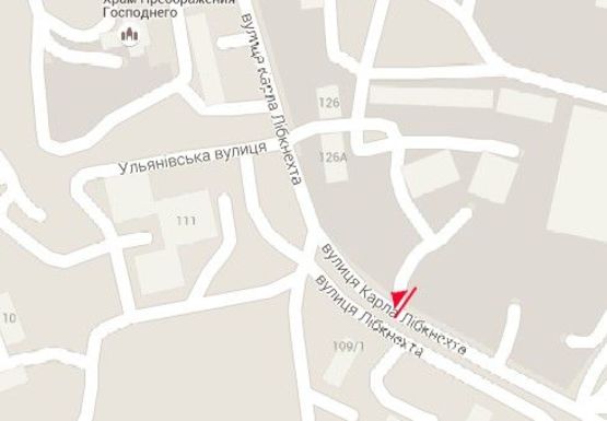 Схема рекламной плоскости по адресу Карла Либкнехта ул., 107