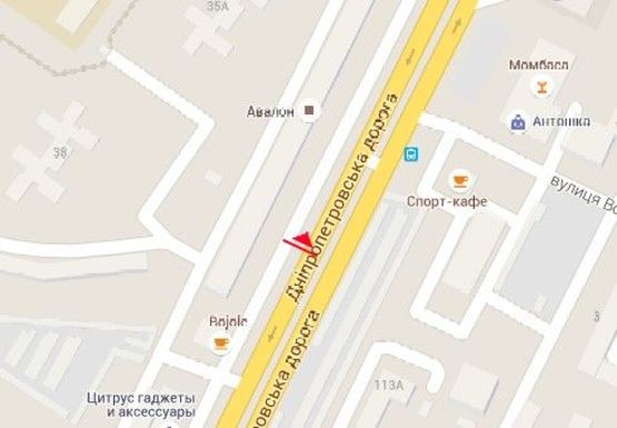 Схема рекламної площини за адресою Семена Палия ул., 108 (№2)