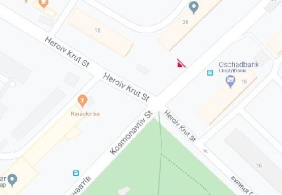 Схема рекламной плоскости по адресу Космонавтов ул., 28